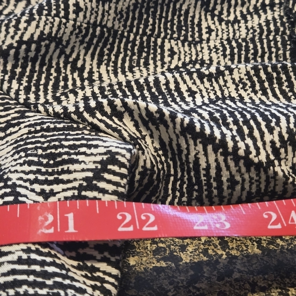 Kasper Black White Gray Diamond Print Bell Sleeve Open Front Cardigan Women 14 - Picture 13 of 16